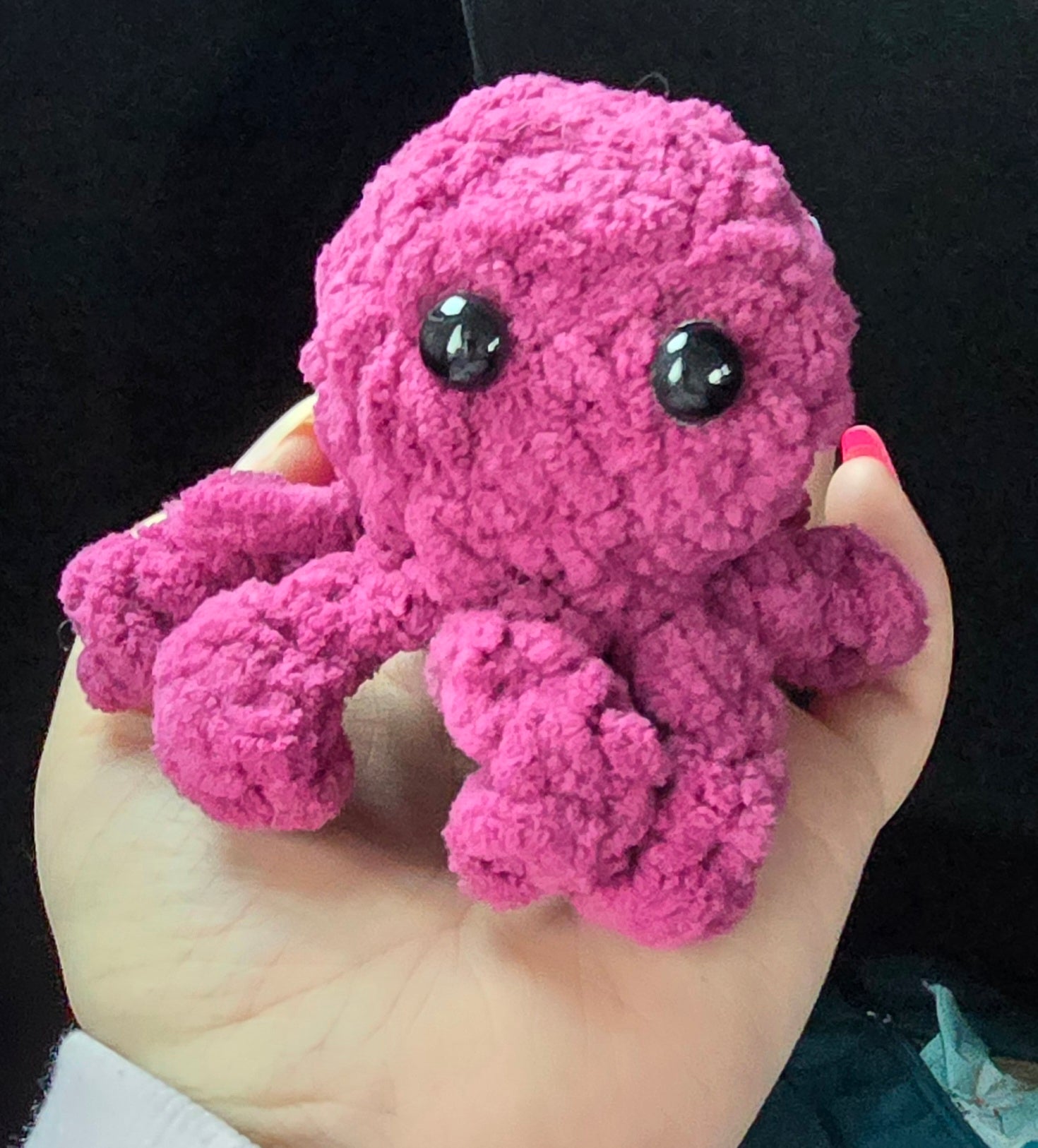 Kleiner Selbsgehäkelter Oktopus